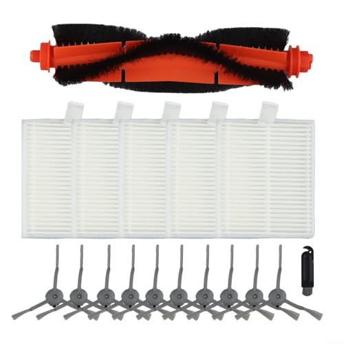 Bürsten- und Filter-Ersatz-Set für Lubluelu für L20 und Honiture V8 Pro Roboter-Staubsauger, bietet gleichbleibende Reinigungseffizienz (B) von Opatiny