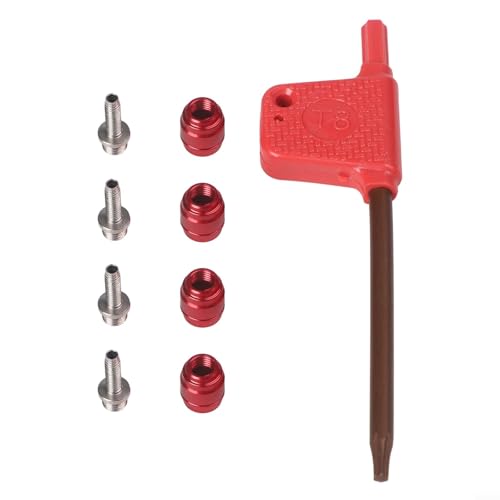 CNC-gefräster Bremsschlauch Olive und Einsatz-Kit für SRAM A MAJIG verbessert Ihr Bremssystem (rot) von Opatiny