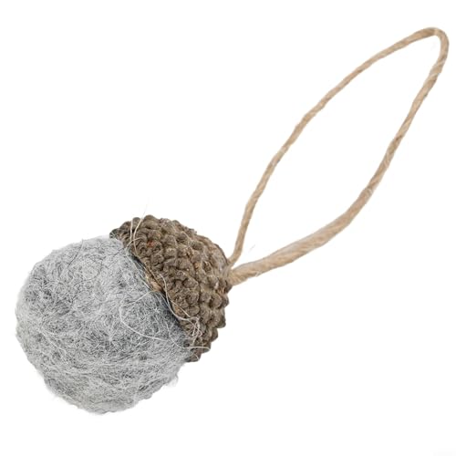 Charming 6 Stück Filz Dekorationen für Weihnachtsbaum und Haus Design (Grau) von Opatiny