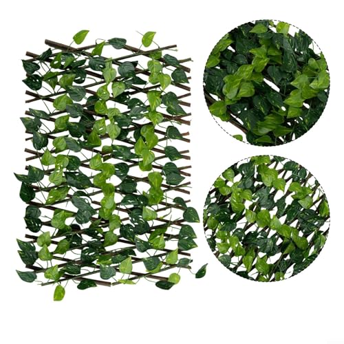Dekorativer Gartenzaun mit künstlichen Efeublättern für müheloses Styling in jedem Bereich von Opatiny