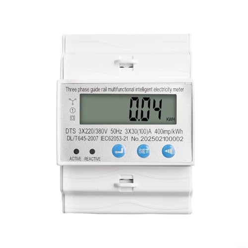 Dreiphasen-Leistungsmesser mit RS485, LCD-Display zur Überwachung der aktiven und reaktiven Energie Dreiphasen-Leistungsmesser mit RS485, LCD-Display zur Überwachung der aktiven und reaktiven Energie von Opatiny