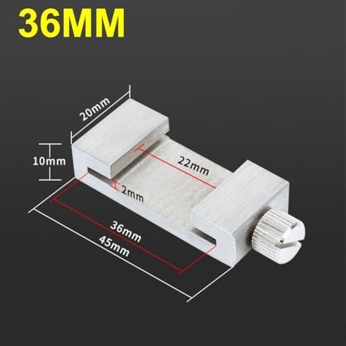 Edelstahl-Lineal-Positionierer, Begrenzungsblock-Werkzeug für präzises Markieren und sicheres Halten des Lineals mit Schraubverschluss (36 mm) von Opatiny