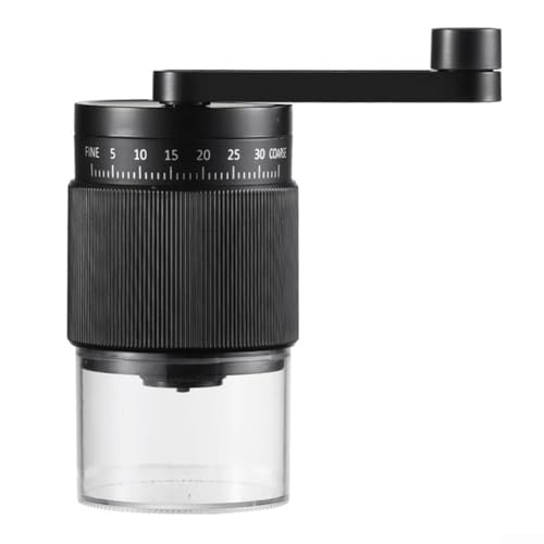 Ergonomische manuelle Kaffeemühle mit 35 Einstellungen für optimale Geschmacksextraktion (schwarz) von Opatiny