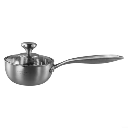 Ergonomischer Stielkasserolle mit langem Griff und Deckel aus gehärtetem Glas, praktisch für den täglichen Gebrauch in der Küche (16) von Opatiny