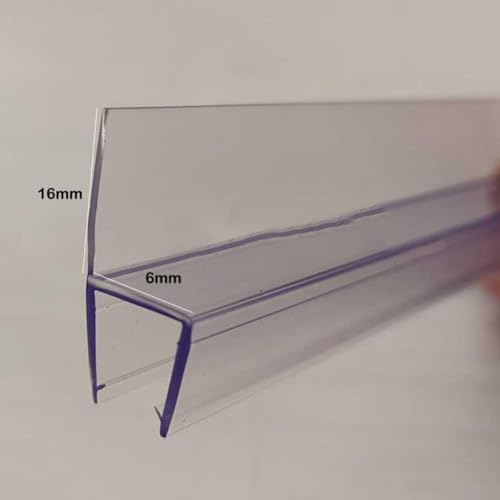 Ersatzdichtung für Duschtüren, 50 cm, weicher Gummistreifen zur Auslaufschutz, 6 mm, 2 Stück von Opatiny