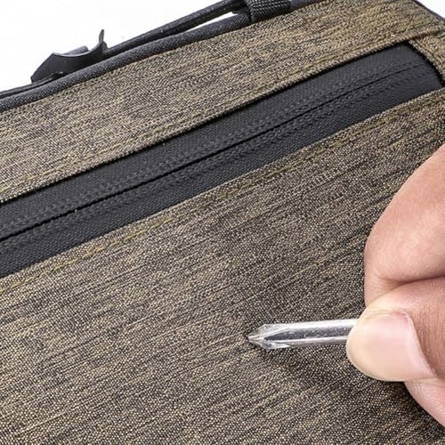 Fahrradrahmen-Unterrohrtasche, 1 6 l, großes Fassungsvermögen, verschleißfestes Design mit wasserdichtem Reißverschluss und elastischen Taschen (grau) von Opatiny