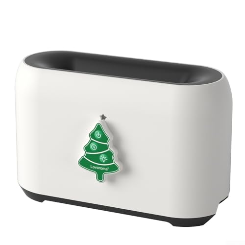 Fernaktivierter Luftbefeuchter mit Weihnachtsflamme und Aromatherapie-Funktion für gemütliche Räume von Opatiny
