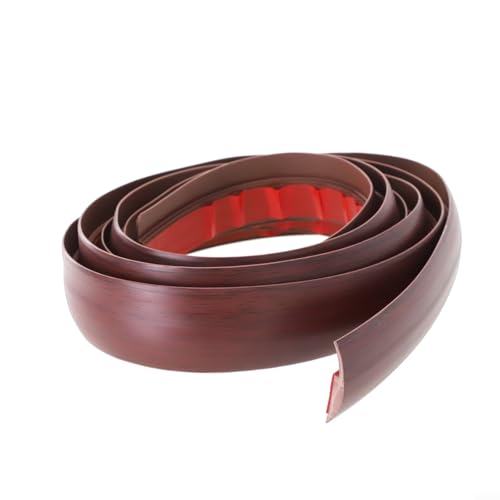 Flache PVC-Boden-Übergangsleiste 2 Meter lang für Laminat- und Vinylböden mit starker Rückseite für einfache Montage und zuverlässigen, langlebigen Schutz (rote Eiche) von Opatiny