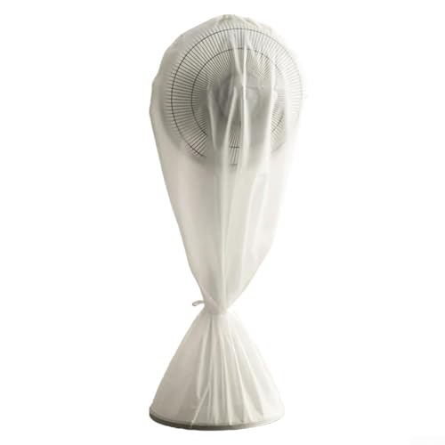 Für elektrische Ventilator-Staubbeutelabdeckung, runde Form, wasserdicht und staubdicht, aus PU-beschichtetem PEVA-Material, waschbar und schützt Lüfter vor Staub und Feuchtigkeit (lang) von Opatiny