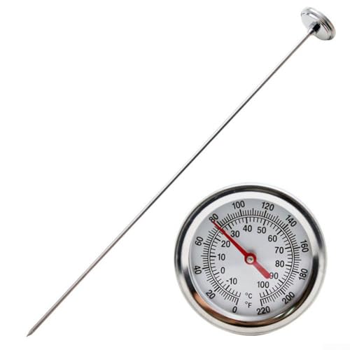 Gartenwerkzeug Edelstahl Kompostthermometer Entwickelt für genaue Temperatureinblicke von Opatiny