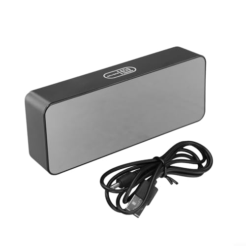 Großes Display Schlafzimmer-Wecker mit einstellbarem Dimmer und Lautstärke, 12/24-Stunden-Zeitmodus, automatische DST-Anpassung, geeignet für schwere Schläfer von Opatiny