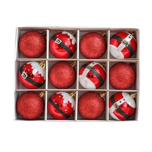Hängende Feiertagsdekorationen, 12-teiliges Weihnachtskugel-Ornament-Set für den Heimgebrauch (B) von Opatiny