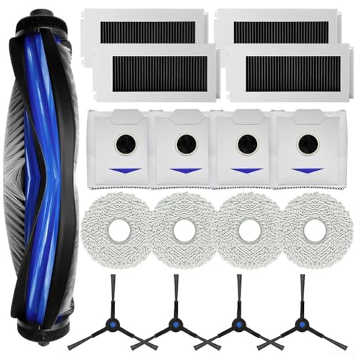 Hauptbürste und Wischmopp Reinigungsset für Ecovacs für Deebot N30 für OMNI inkl. Seitenbürsten und Filter für bessere Effizienz (A) von Opatiny