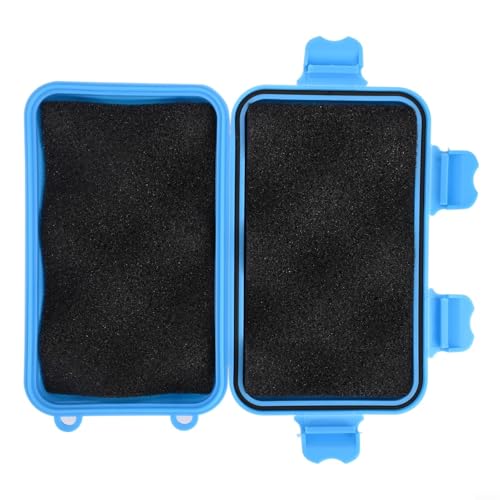 Kleine luftdichte, wasserdichte Kunststoffbox mit stoßfestem 3 mm PE-Futter für sichere Aufbewahrung im Freien während Reisen, Camping, Angeln, Bootfahren und Wasseraktivitäten (blau) von Opatiny