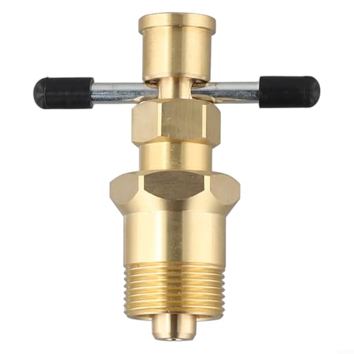 Kupferrohr-Olivenabzieher-Werkzeug, aus massivem Messing, Klemmverschraubung, passend für Messingrohre mit 1/2 und 3/4 Durchmesser für HVAC und Sanitäranwendungen von Opatiny