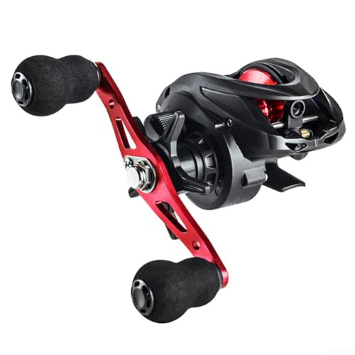 Leistungsstarke Baitcast-Rolle mit 6, 3, 1 Übersetzung, um Ihre Angeleffizienz zu maximieren (Rechtsrot) von Opatiny