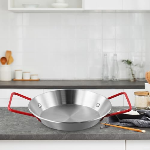 Mehrzweck-Paella-Pfanne, Servierplatte, Wok-Tablett, für den Einsatz in Häusern, Restaurants, Lebensmittelgeschäften und Catering-Services (18 cm) von Opatiny