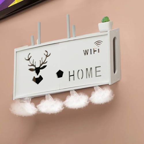 Minimalistisches Wandregal für WiFi und Home Entertainment Geräte (A) von Opatiny