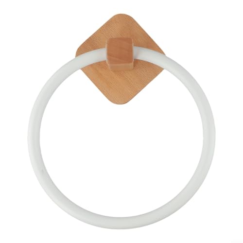 Moderne Handtuchaufbewahrungslösung Wandhalter für Handtücher in jedem Raum (Buche-Weiß) von Opatiny