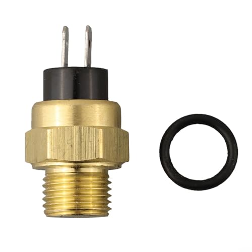 Motorrad Heizkörperventilator Thermostat Schalter für M14 mit Messingkonstruktion und Dichtung O-Ring für Wassertemperatur Kühlsystem (M14x1,5) von Opatiny