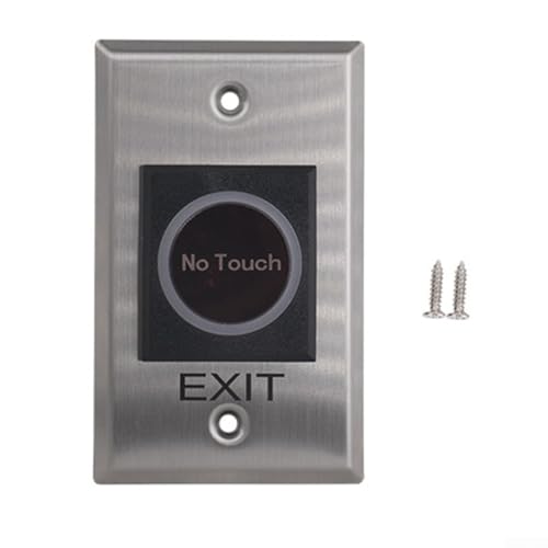 No Touch Exit Switch Push Button for Indoor Access Control Doors with Light Indicator and Long Lasting Stainless Steel Material (ZB101) von Opatiny