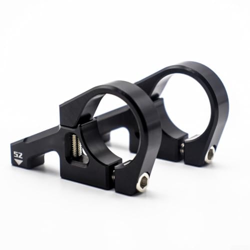 Opatiny CNC-gefräste Direktmontage Vorbau für DH Mountainbike für Dual Crown Gabeln, eloxierte Behandlung, Lenkerklemmendurchmesser 35 mm, Schafthöhe 27 mm (schwarz) von Opatiny