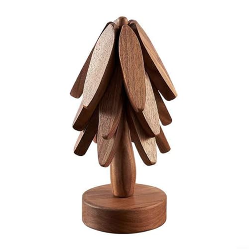 Opatiny Elegante Holzuntersetzer, einzigartiger Baum für Form für heißes Kochgeschirr und Esstisch (B) von Opatiny