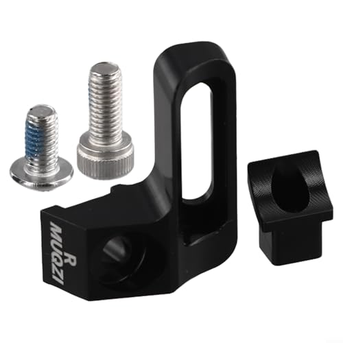 Opatiny Fahrrad-Schalthebel-Adapter für SRAM für I-Spec EV-Bremse, Aluminiumlegierung, CNC-Schalthebelhalterung für M4100, M6100, M7100, M8100, M9100 Serie, hohles Design (schwarz) von Opatiny