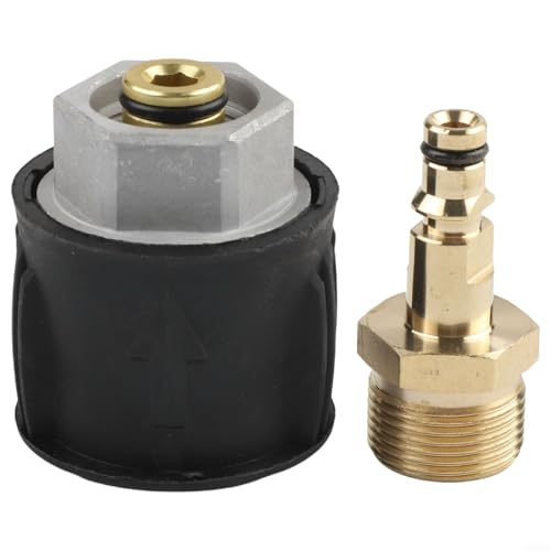 Opatiny Hochdruck-M22-Messing-Wasseranschluss, Schnellverbindung, für Kärcher K-Serie K2-K7 Unterlegscheibe Opatiny Hochdruck-M22-Messing-Wasseranschluss, Schnellverbindung, für Kärcher K-Serie K2-K7 Unterlegscheibe von Opatiny