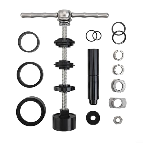 Opatiny Tretlager-Werkzeug, Pressfit BB86 PF30, Lagerinstallateur, Entferner-Set, Aluminiumlegierung, Edelstahl-Konstruktion, 115 mm, schwarz (Werkzeug-Set) von Opatiny