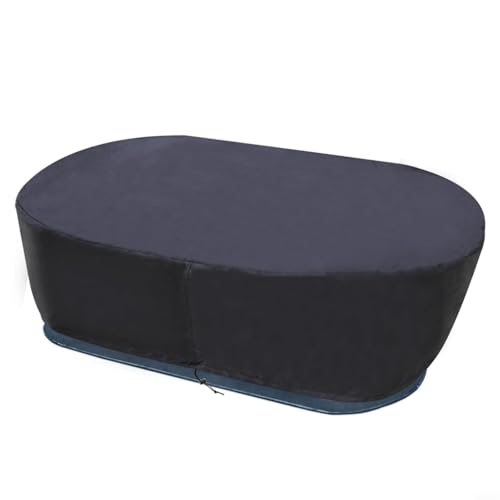 Opatiny Strapazierfähige Tankabdeckung, Eisbad-Poolabdeckung, mit Kordelzug-Design, für Gallonenbecken, Outdoor-Schutz, Schwarz (157 Liter) von Opatiny