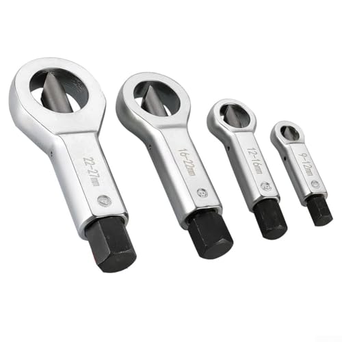 Professionelles Mutternspalter-Werkzeug mit Chrom-Vanadium-Stahl-Material zum Entfernen beschädigter, rostiger, korrodierter und festsitzender Muttern in der Größe 9 bis 27 mm (4#) von Opatiny