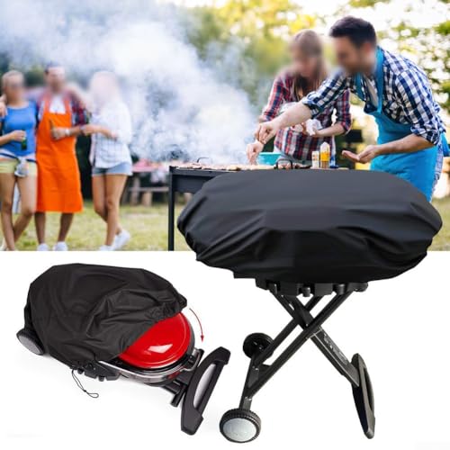 Robuste Grillabdeckung aus Polyester, geeignet für Weber Q2000 Modelle, halten Sie Ihre Ausrüstung sicher von Opatiny