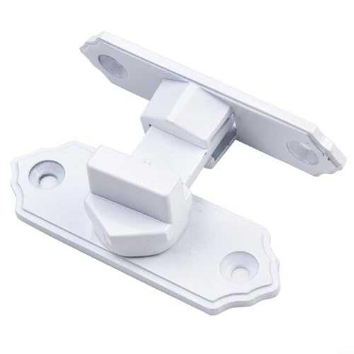 Scheunentürschloss aus Edelstahl mit 90-Grad-Riegel und verstärktem Boden für Schiebetüren und den Heimgebrauch (weiß) von Opatiny