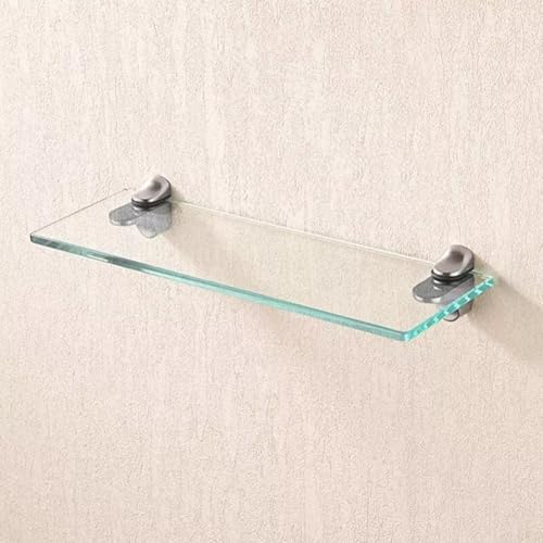 Schlankes 2-teiliges verstellbares Halterungs-Set für stilvolle Heimdekor-Lösungen mit Glasregalen (weiß) von Opatiny