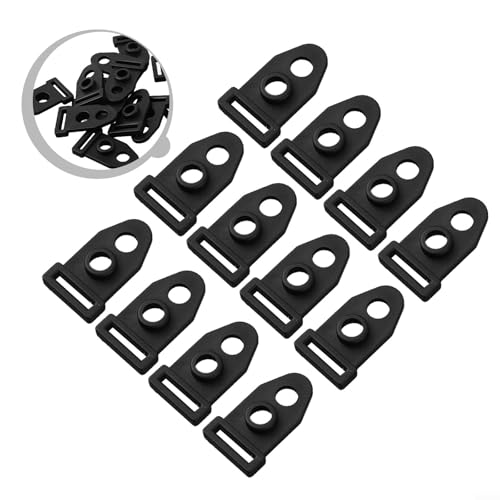 Set mit 12 Zeltfüßen Kunststoff Zubehör für Zeltstange und Bodennagelfixierung aus ABS-Kunststoff für langfristige Nutzung von Opatiny