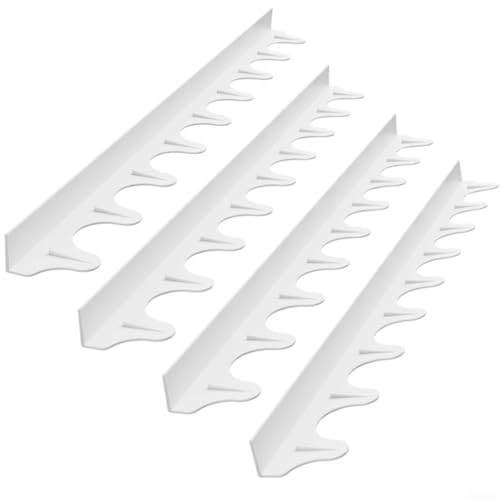 Set mit 4 Silikon-Herdspaltabdeckungen, flexibles Design für eine perfekte Passform zwischen Herd und Arbeitsplatte (weiß) von Opatiny