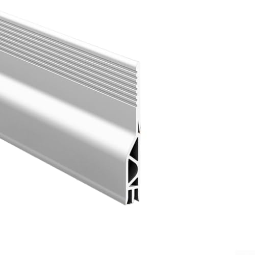 Silikon-Zugluftstopper, 1 m, selbstklebender Türdichtungsstreifen für Wind- und Staubbeständigkeit, für Innen- und Außentüren (weiß) von Opatiny