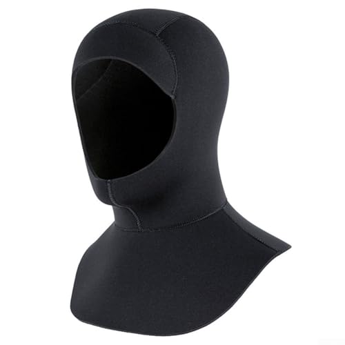 Tauchhaube mit elastischem Stoff, perfekte Kopfbedeckung zum Schwimmen, Schnorcheln und Surfen (S/M 5 mmSchwarz) von Opatiny