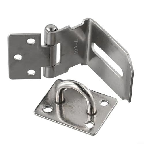 Türschloss aus Edelstahl für zuverlässige Sicherheit mit Vorhängeschlössern (1 Stück) von Opatiny