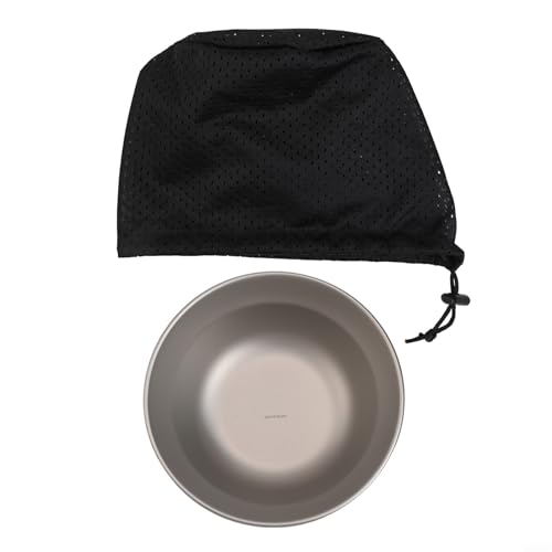 Ultraleichtes Campinggeschirr-Set mit Teller, Schüssel und Schale für Outdoor-Abenteuer, Rucksackreisen, Wandern und Angeln, mit Netz-Aufbewahrungstasche (500 ml) von Opatiny