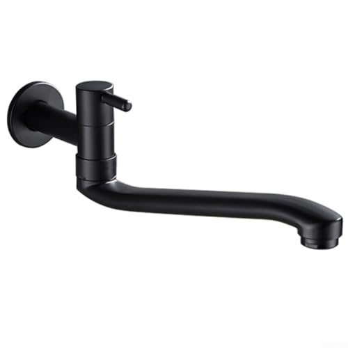 Verlängerte, drehbare Wandmontage, Einzel-Kaltwasser-Küchenspüle, Wasserhahn aus 304 Edelstahl für effiziente Wasserkontrolle und platzsparende Installation (21 cm) von Opatiny