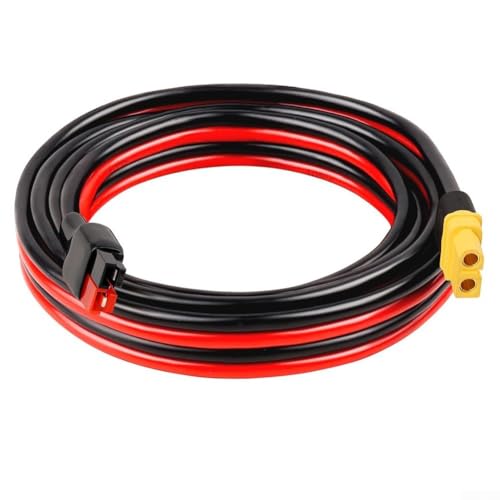 Verlängerungskabel für XT60H-Buchse auf Anderson-Adapter mit hitzebeständigen Steckern für den Einsatz in RC- und erneuerbaren Energien (3,6 m) von Opatiny