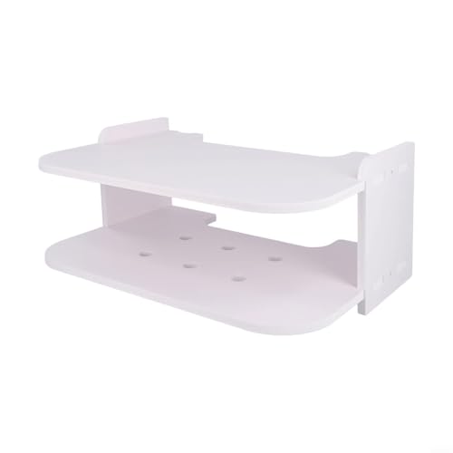Wandmontiertes Router-Aufbewahrungsregal für Set-Top-Box und Mediengeräte, stanzfreies Design (30 cm) von Opatiny