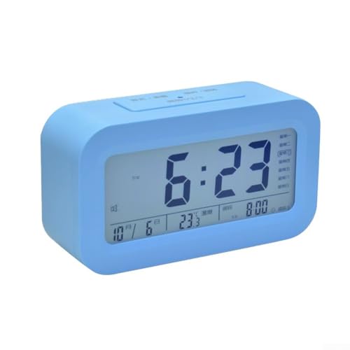 Wecker mit einzigartiger Nachtlichtfunktion und mehreren Alarmeinstellungen für mehr Komfort (blau) von Opatiny