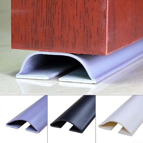 Zugluftstopper Dichtungsstreifen für Türen mit flexiblem Design zur Schall- und Temperaturkontrolle (grau) von Opatiny