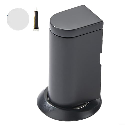 Zuverlässiger unsichtbarer magnetischer Türschnäpper aus Zinklegierung, Sicherheit und Langlebigkeit im Gebrauch (schwarz) von Opatiny
