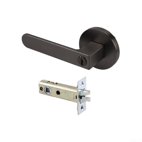 Zuverlässiges Badezimmer-Türschloss mit Schlüssel, stabiles Design für Sicherheitsbedürfnisse im Innenbereich (grau) von Opatiny