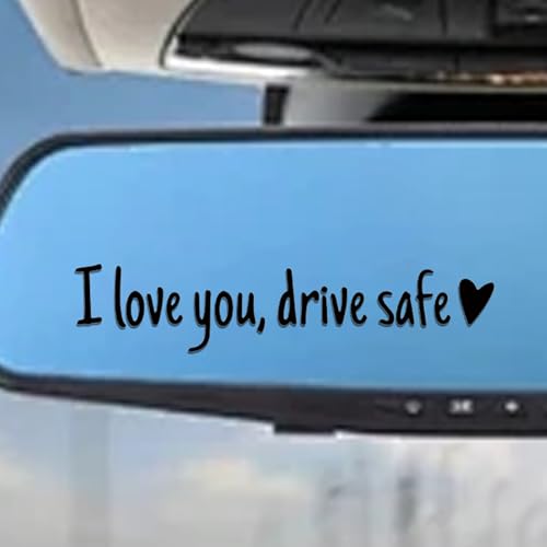 3 Stück I Love You Drive Safe Mirror Sticker, Spiegelaufkleber „Ich liebe dich, fahr sicher“, Wasserfester Aufkleber Für Die Windschutzscheibe, Rückspiegel-Aufkleber-Dekoration 3 Stück I Love You Drive Safe Mirror Sticker, Spiegelaufkleber „Ich liebe dich, fahr sicher“, Wasserfester Aufkleber Für Die Windschutzscheibe, Rückspiegel-Aufkleber-Dekoration von Opdestn
