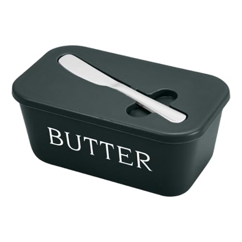 Opdestn Butterdose mit Deckel - Butterdose Mit Deckel - Luftdichter Käsebehälter Mit Schneidewerkzeug Für Haushalt Küche Kochen Backen Camping von Opdestn
